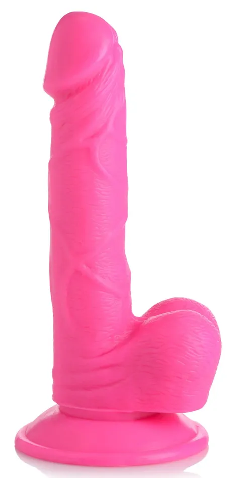 Pop Pecker 65 Inch Dildo With Balls Pink XR Brands Pop Peckers Dildos