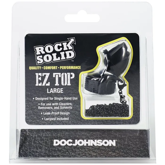 Rock Solid Ez Top Large Black Doc Johnson Anal