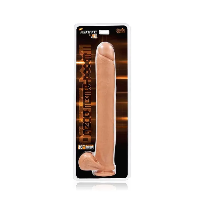 SI Novelties Dildos 16 Exxxtreme Dong Wsuction Flesh