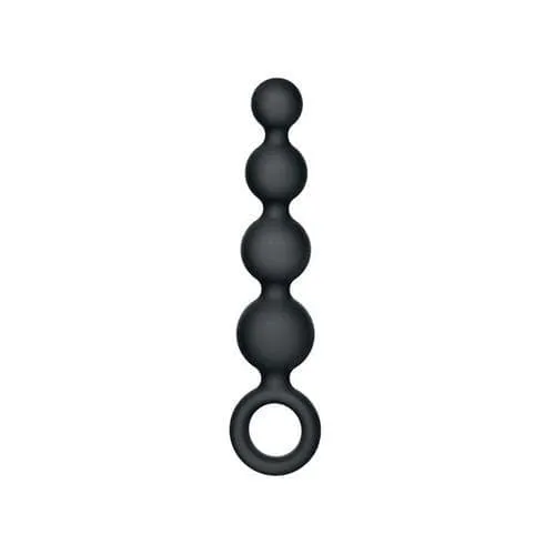 Silicone Booty Beads Black CalExotics Anal