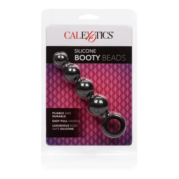 Silicone Booty Beads Black CalExotics Anal