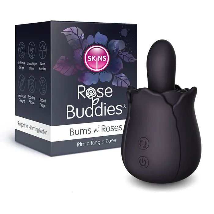 Skins Rose Buddies the Bums N Rose Black Creative Conceptions Skins Vibrators