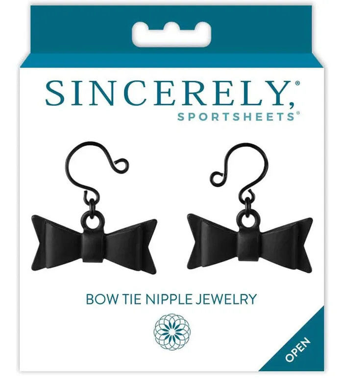 Sportsheets Anal Bow Tie Nipple Bijoux Black