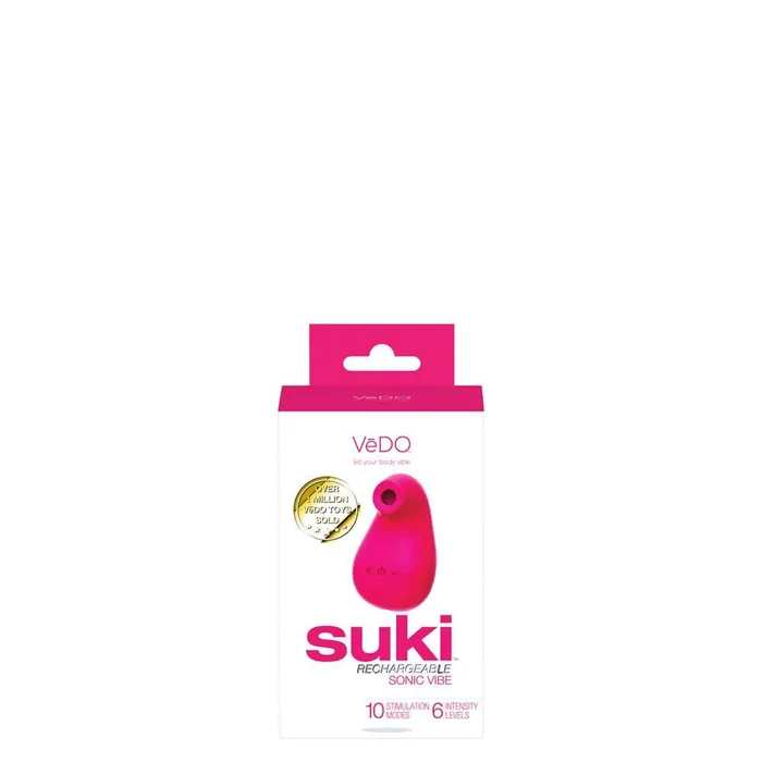 VeDO Suki Rechargeable Sonic Vibe Foxy Pink Vibrators