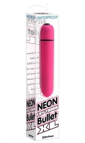 Vibrators Neon Luv Touch Bullet XL Pink Pipedream