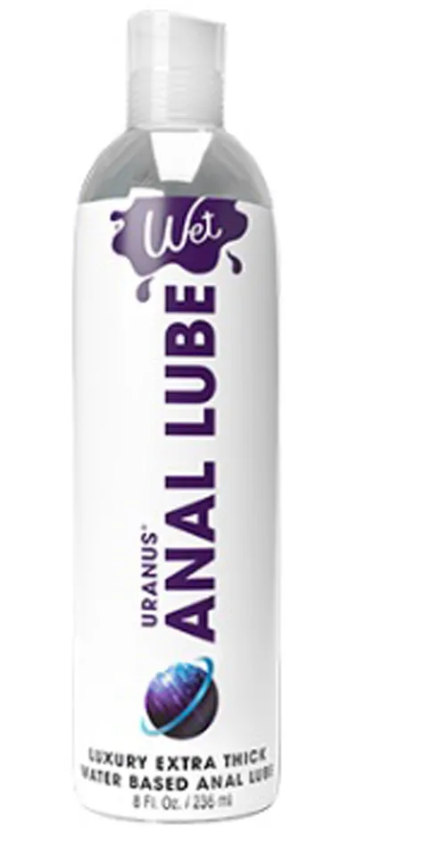 Wet Wet Anal Lube 8oz Uranus Extra Thick Water Based Male Sex Toys