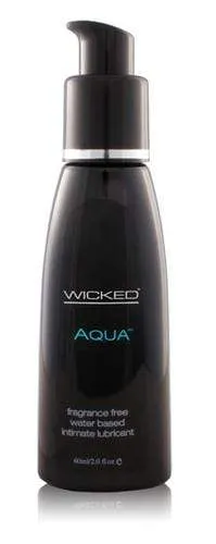 Wicked Sensual Care Aqua WaterBased Lubricant 2 Oz Lubricants