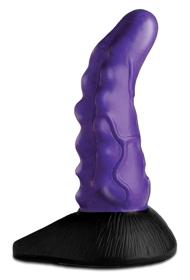 XR Brands Creature Cocks Dildos Cc Orion Invader Veiny Space Alien Silicone Dildo Purple