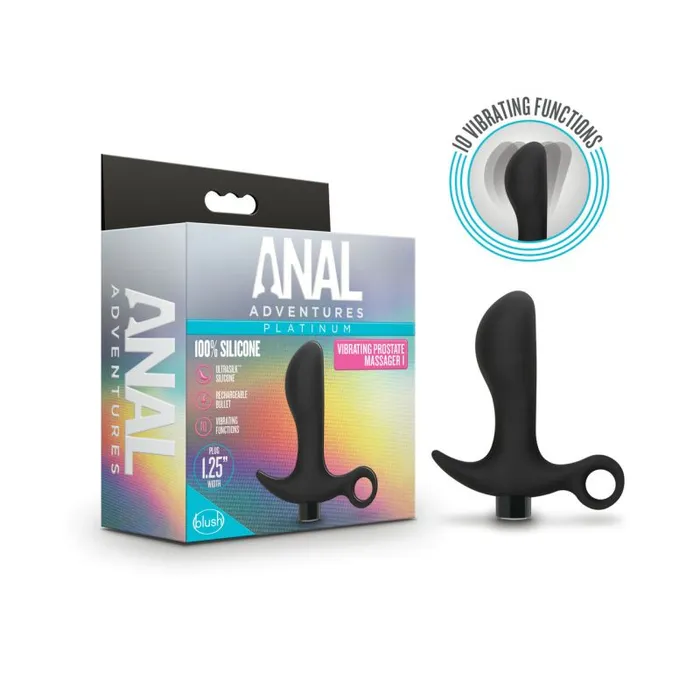 Anal Adventures Male Sex Toys Anal Adventures Platinum Silicone Prostate Massager 01