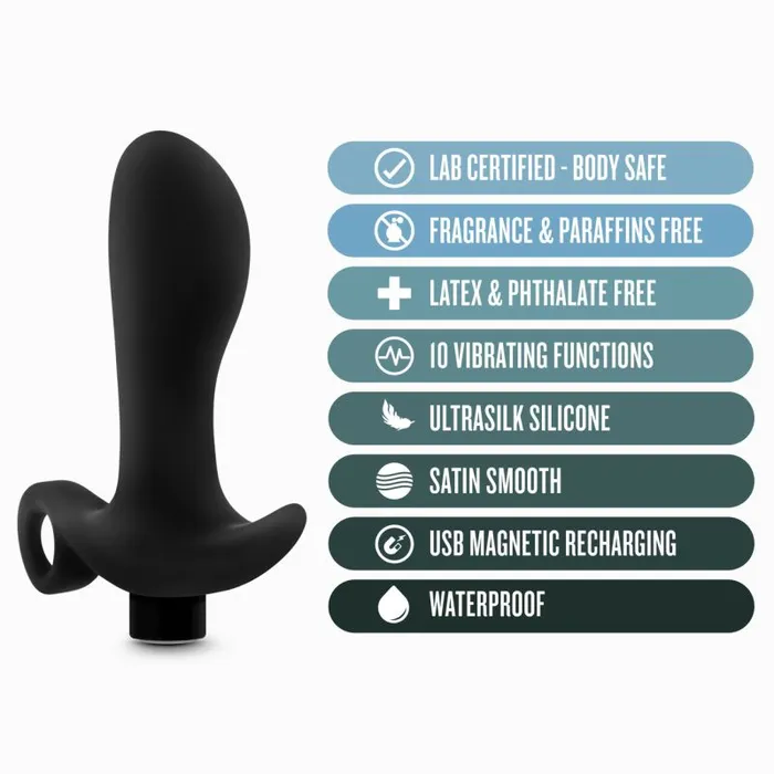 Anal Adventures Male Sex Toys Anal Adventures Platinum Silicone Prostate Massager 01