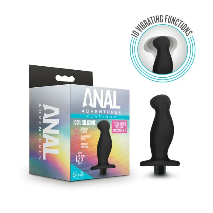 Anal Adventures Platinum Silicone Prostate Massager 02 Anal Adventures Male Sex Toys