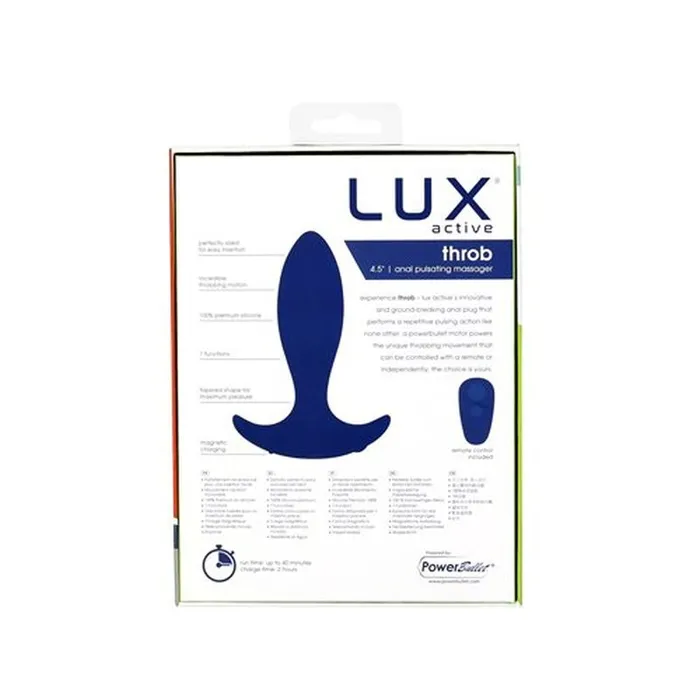 Anal LUX Active Throb 45in Anal Pulsating Massager