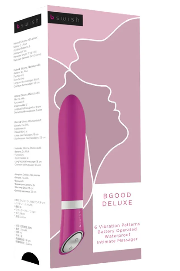 B Swish BGOOD Deluxe Multi Function Vibrator pleasure Sex Toy by Bswish Hot Pink Pink Vibrators