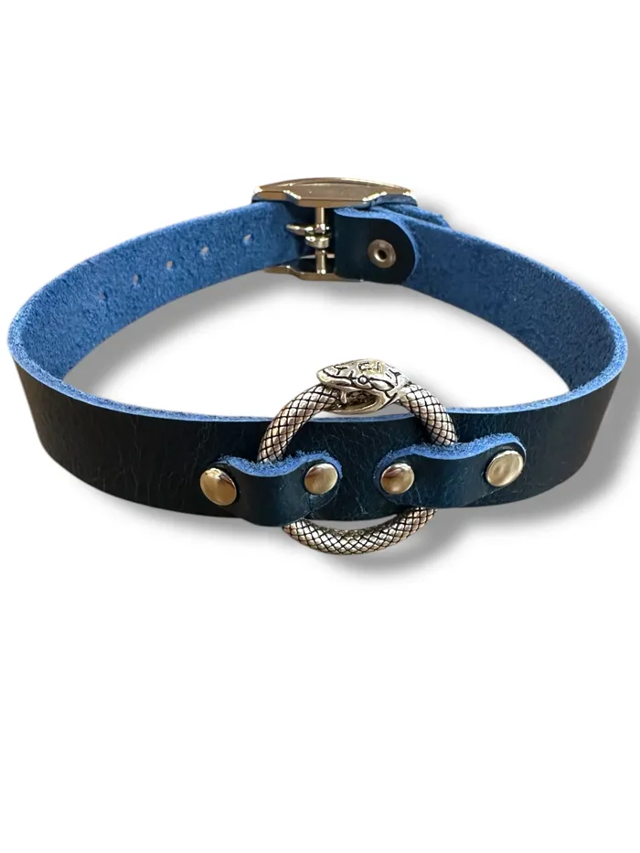 Blue Ouroboros Collar My Funky Camelot Vibrators