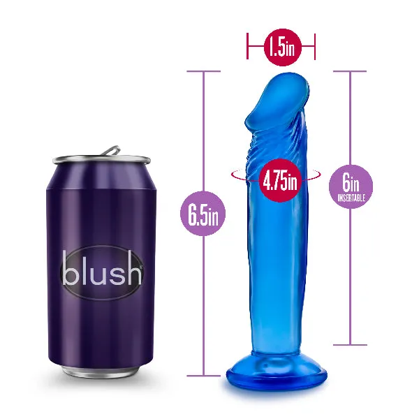 Blush B Yours Sweet N Small 6in Blue Vibrators