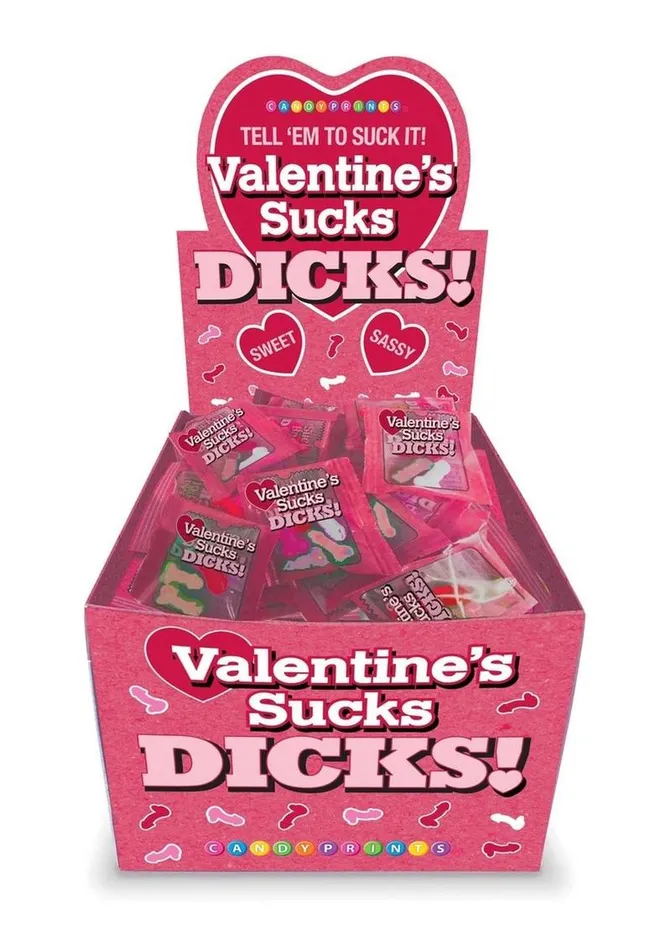 Candyprints Valentines Suck Dicks Candy Dildos