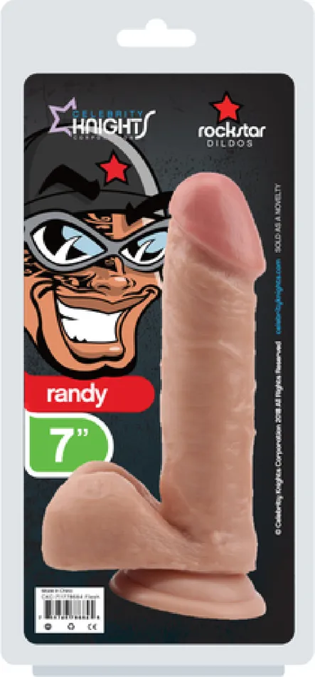 Chisa Rockstar Randy 7 Flesh Sex Toy Dong Suction Base Adult Pleasure Dildos