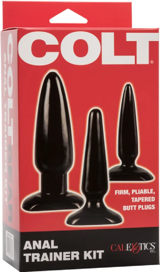 COLT Anal Trainer Kit Black Butt Plug Trainer Sex Toy Adult Pleasure California Exotic Novelties Anal