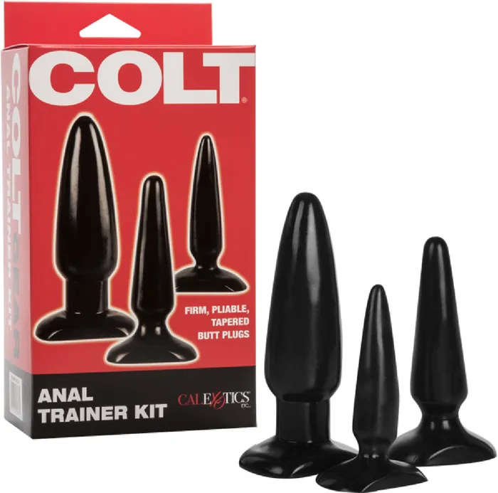 COLT Anal Trainer Kit Black Butt Plug Trainer Sex Toy Adult Pleasure California Exotic Novelties Anal