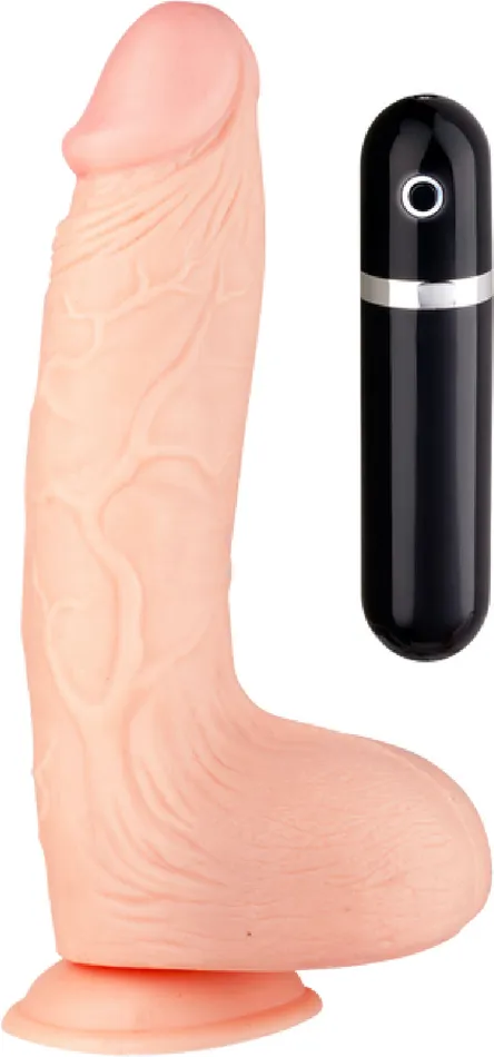 Dildos Excellent Power 95 Vibrating Dong Flesh