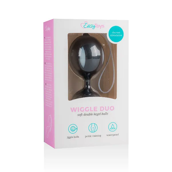 Easytoys Female Sex Toys Wiggle Duo Kegel Ball BlackWhite