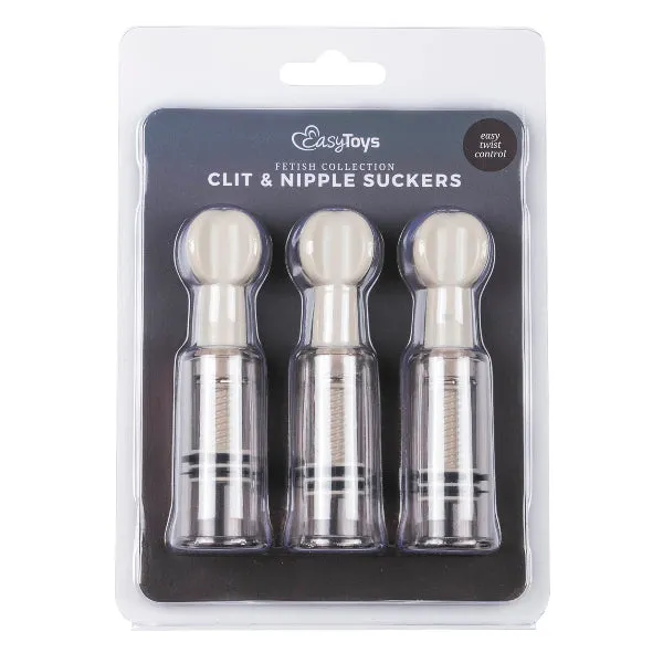 Easytoys Nipple Clitoral Toys Nipple Clit Suckers 3pcs