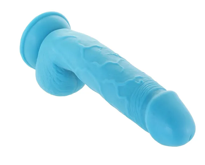 Erotica Adult Toys Anal Pop Peckers 825 Inch Ballsy Dildo in Blue