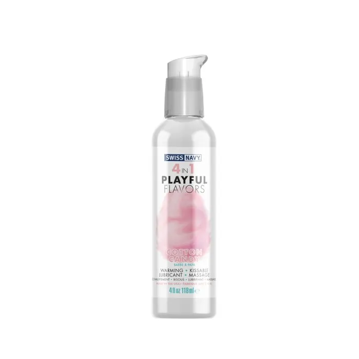 Female Sex Toys Playful Flavours 4 In 1 Cotton Candy Delight 4oz118ml Swiss Navy