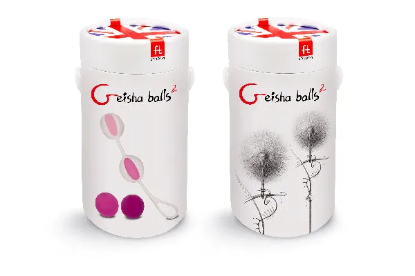 ft LONDON Geisha Balls 2 Pink Dildos