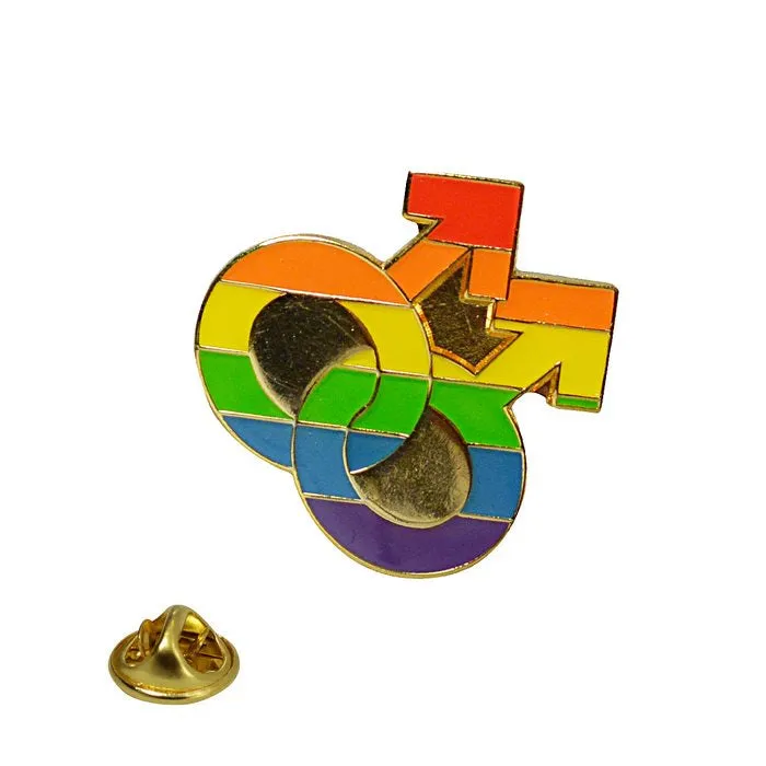 Gaysentials Dildos Rainbow Double Male Pin