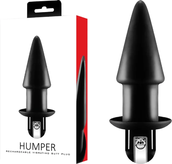 Humper Rechargeable Vibrating Butt Plug Black Excellent Power Anal