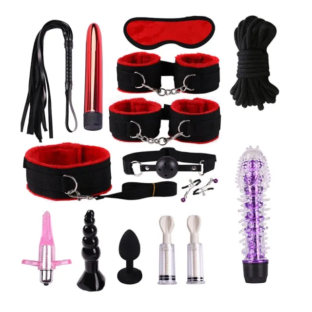 Javaughn69ways Couples Handcuffs Nipple Clamps Bondage Whip BDSM Sexy Toys Erotic Flirting Feather Stick