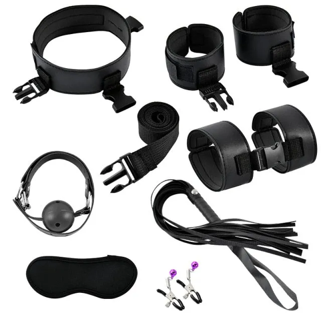 Javaughn69ways Couples Handcuffs Nipple Clamps Bondage Whip BDSM Sexy Toys Erotic Flirting Feather Stick