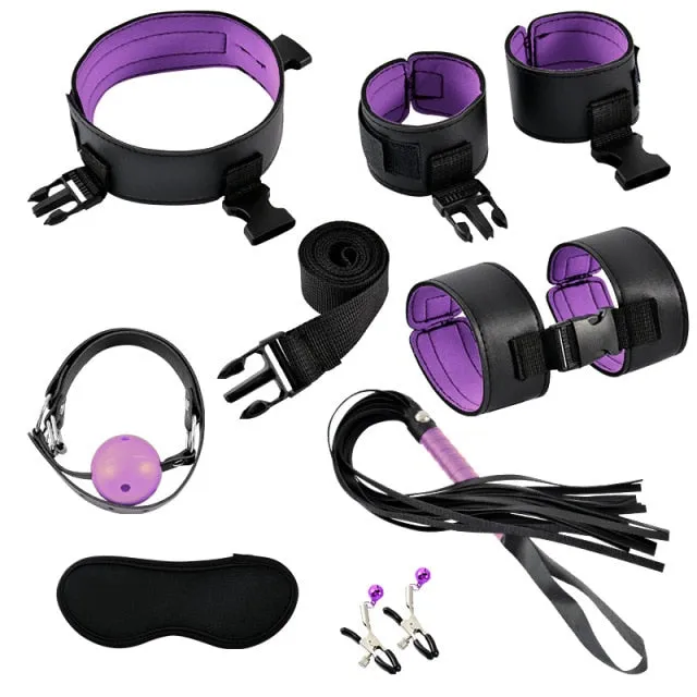 Javaughn69ways Couples Handcuffs Nipple Clamps Bondage Whip BDSM Sexy Toys Erotic Flirting Feather Stick