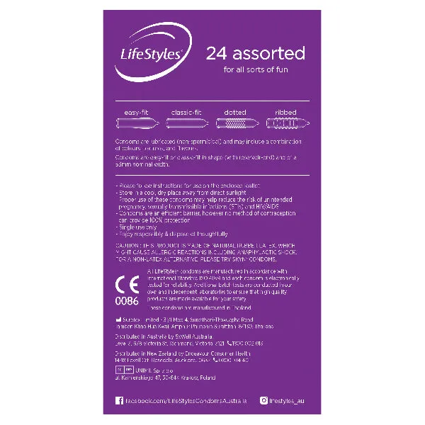 LifeStyles LifeStyles Assorted Condoms 24 Vibrators