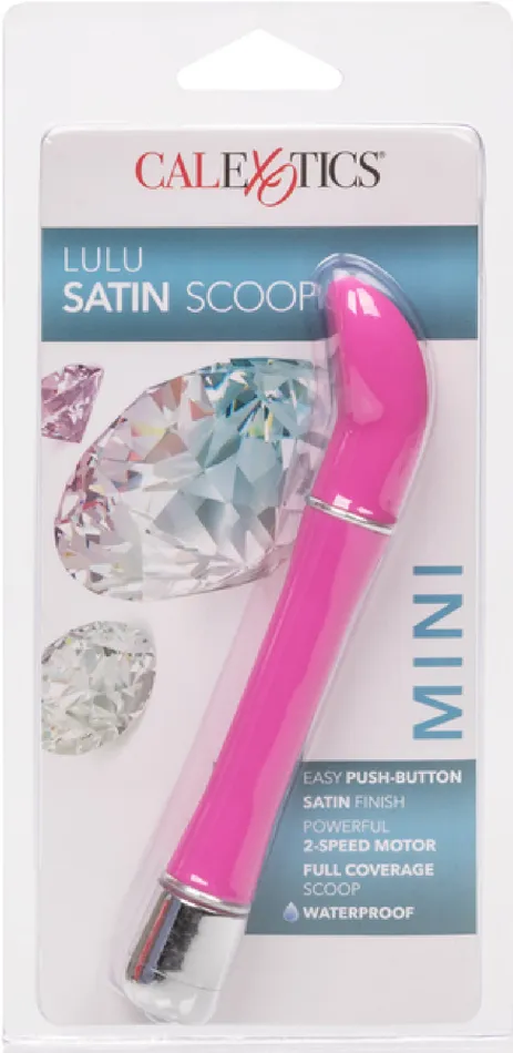 Lulu Satin Scoop Vibrator Dildo Orgasm Sex Toy Adult Pleasure Play Fun Love Pink California Exotic Novelties Vibrators