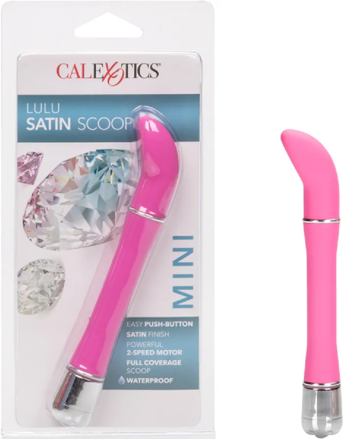 Lulu Satin Scoop Vibrator Dildo Orgasm Sex Toy Adult Pleasure Play Fun Love Pink California Exotic Novelties Vibrators