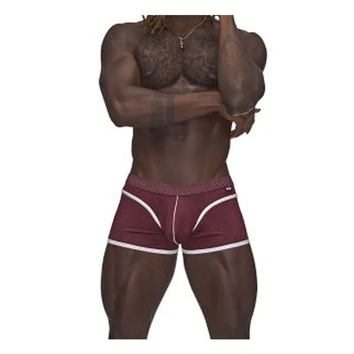 Male Power Male Sex Toys Male Power Sport Mesh Mini Short Burgundy