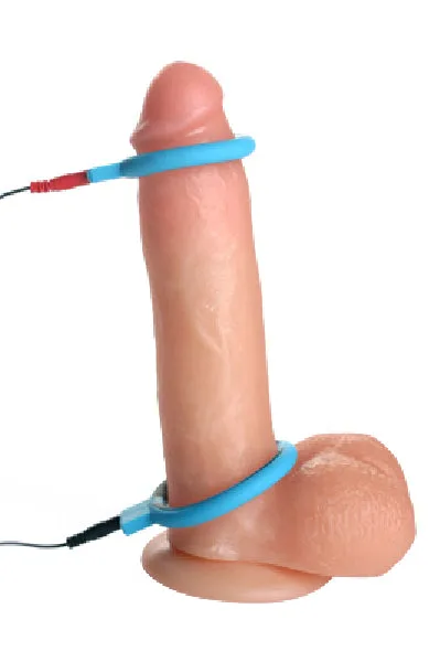 Male Sex Toys XR Brands Zeus BiPolar Electrosex Cock Ring Set