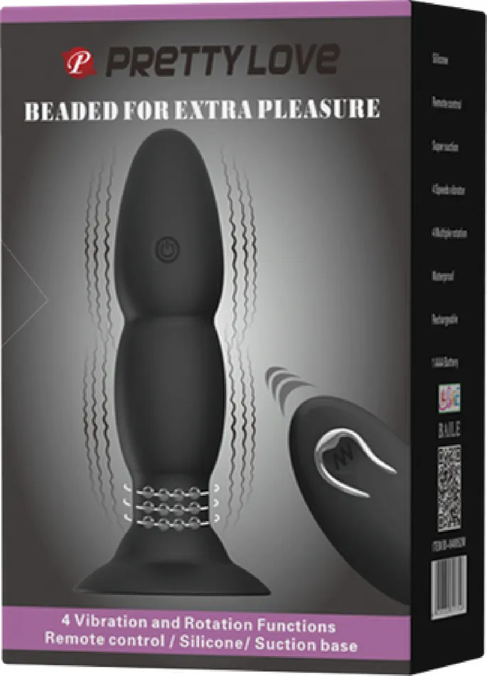 Pretty Love Anal Beaded For Extra Pleasure Remote Butt Plug Anal Sex Toy Adult Pleasure