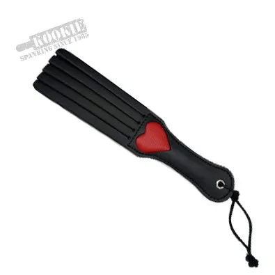 Restraints Kookie Intl Red Heart Leather Fringed Slapper