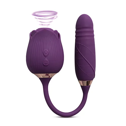 Rose with Thrusting Vibrator ZeaElla Curves Vibrators