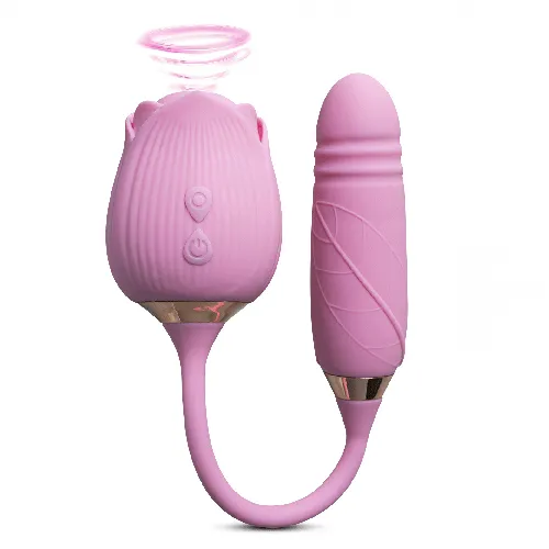 Rose with Thrusting Vibrator ZeaElla Curves Vibrators