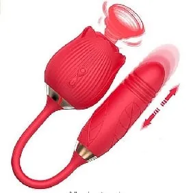 Rose with Thrusting Vibrator ZeaElla Curves Vibrators