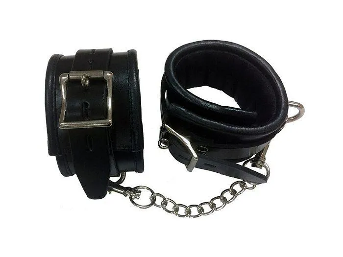 Rouge Padded Leather Wrist Cuff Restraints