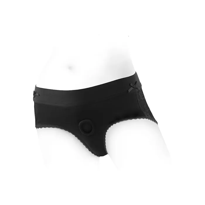 SpareParts HardWear Vibrators SpareParts Bella CleavBootyShort Blk 4XL