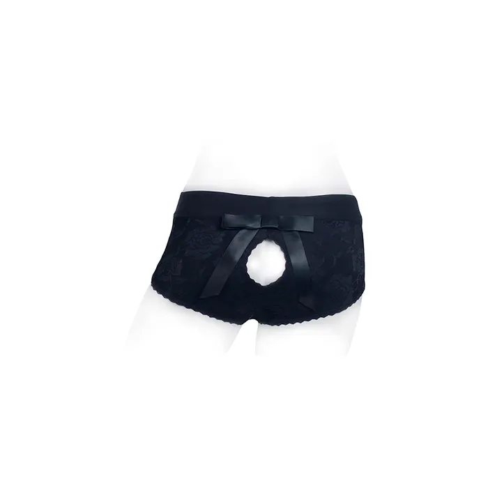 SpareParts HardWear Vibrators SpareParts Bella CleavBootyShort Blk 4XL