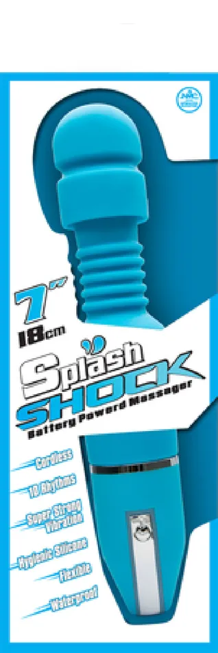 Splash Shock Silicone Vibrator 7 Blue Sex Adult Pleasure Orgasm Nanma Vibrators