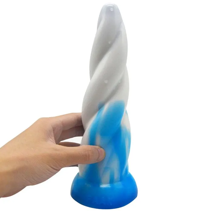 Swirl Dildo BlueWhite FAAK Dildos