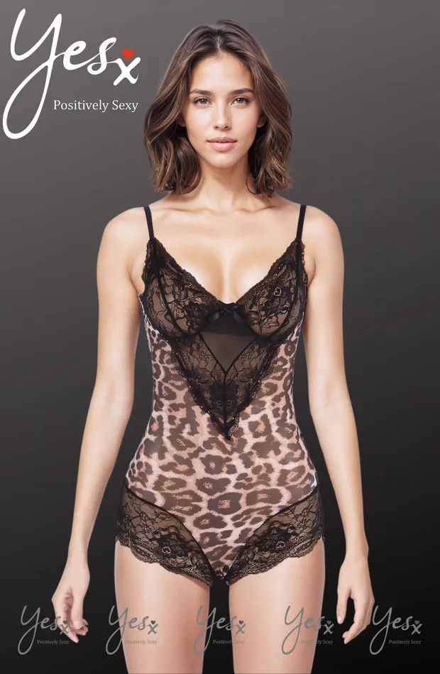 Teddies And Bodies YesX YesX YX854 Leopard Bodysuit